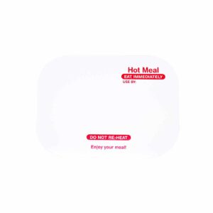 Printed Board Lid "Hot Meal" to suit 7620 (500 per pack)