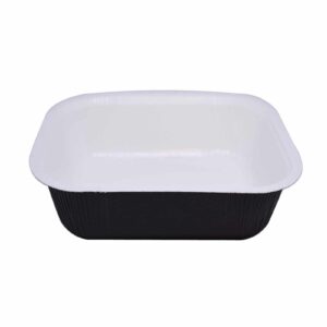 Deep Oblong White & Black Print 900ml (300 per carton)
