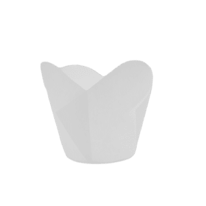 Large Muffin Wrap Scalloped Edge White (2500 per carton)